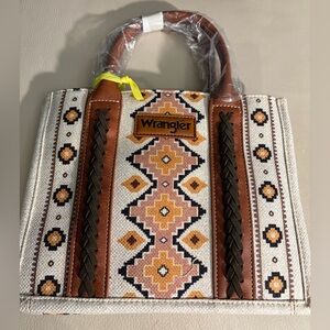 WRANGLER SOUTHWESTERN CROSSBODY TOTE BAG